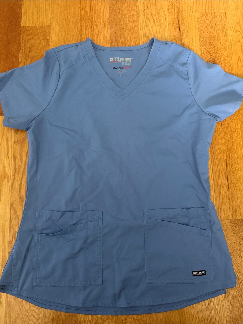 Grey's Anatomy Women's V-Neck Scrub Top - Light Blue
